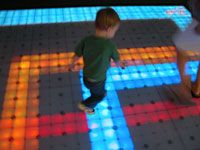 Lighted kids dance floor