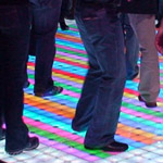 Paypal rents LED dance floor for event