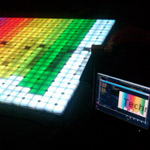 Technicolor rents LED dance floor for event