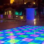 Technicolor rents LED dance floor for event