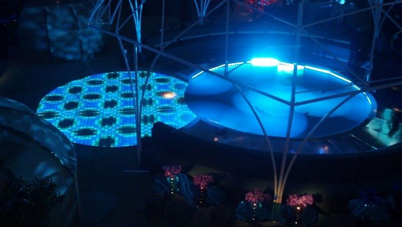 LED dance floor for event