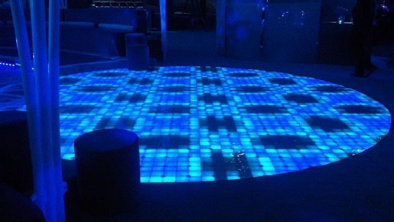 LED dance floor for event