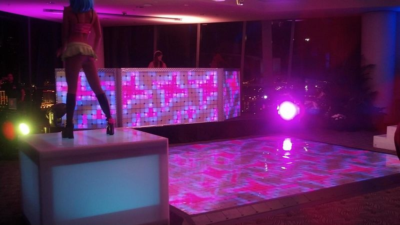 LED dance floor for event