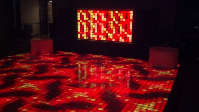 LED dance floor for event