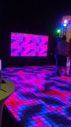 LED dance floor for event