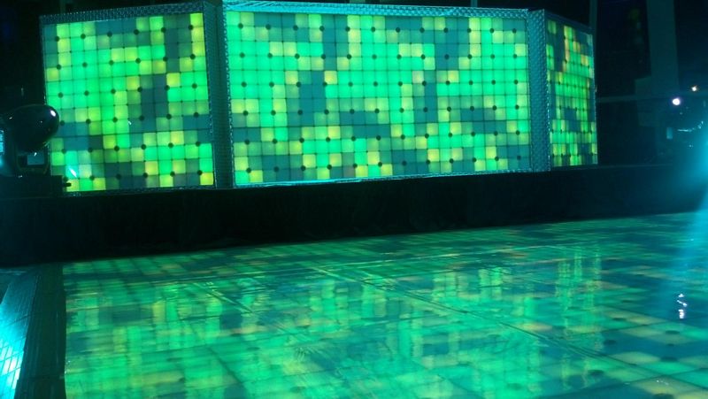 LED dance floor for event