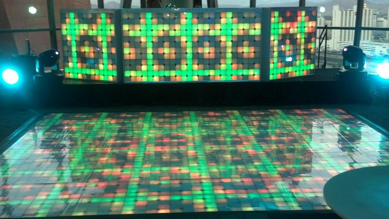 LED dance floor for event