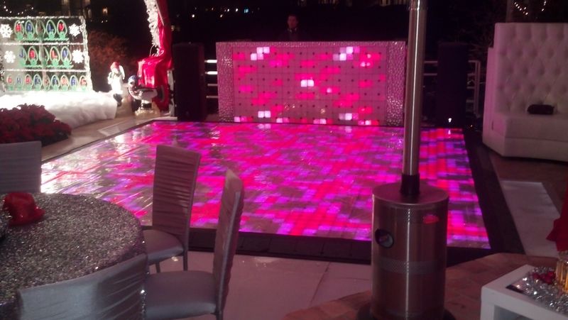 LED dance floor for event