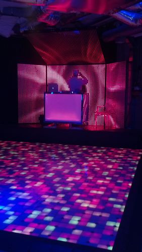 Target rents LED dance floor for event