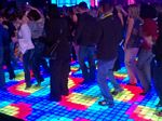 LED dance floor for event