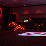 Target rents LED dance floor for event