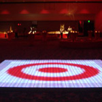 Target rents LED dance floor for event