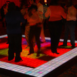 Target rents LED dance floor for event