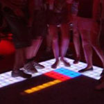 Photo of lighted dance floor