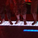 Photo of lighted dance floor