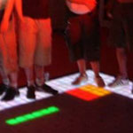 Photo of lighted dance floor