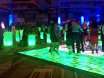 LED dance floor for event