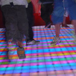 Photo of lighted dance floor