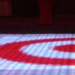 Target rents LED dance floor for event