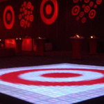 Target rents LED dance floor for event