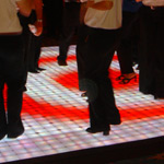 Target rents LED dance floor for event