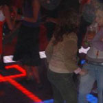 Photo of lighted dance floor