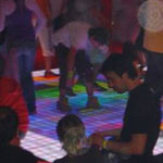 Photo of lighted dance floor