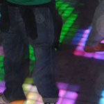 Photo of lighted dance floor