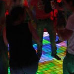 Photo of lighted dance floor