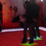 Photo of lighted dance floor