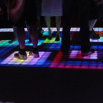 Photo of lighted dance floor