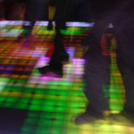 Photo of lighted dance floor