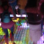 Photo of lighted dance floor