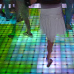 Photo of lighted dance floor