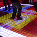 Photo of lighted dance floor