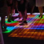 Photo of lighted dance floor