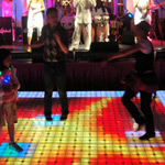 Target rents LED dance floor for event