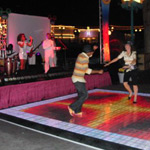 Target rents LED dance floor for event